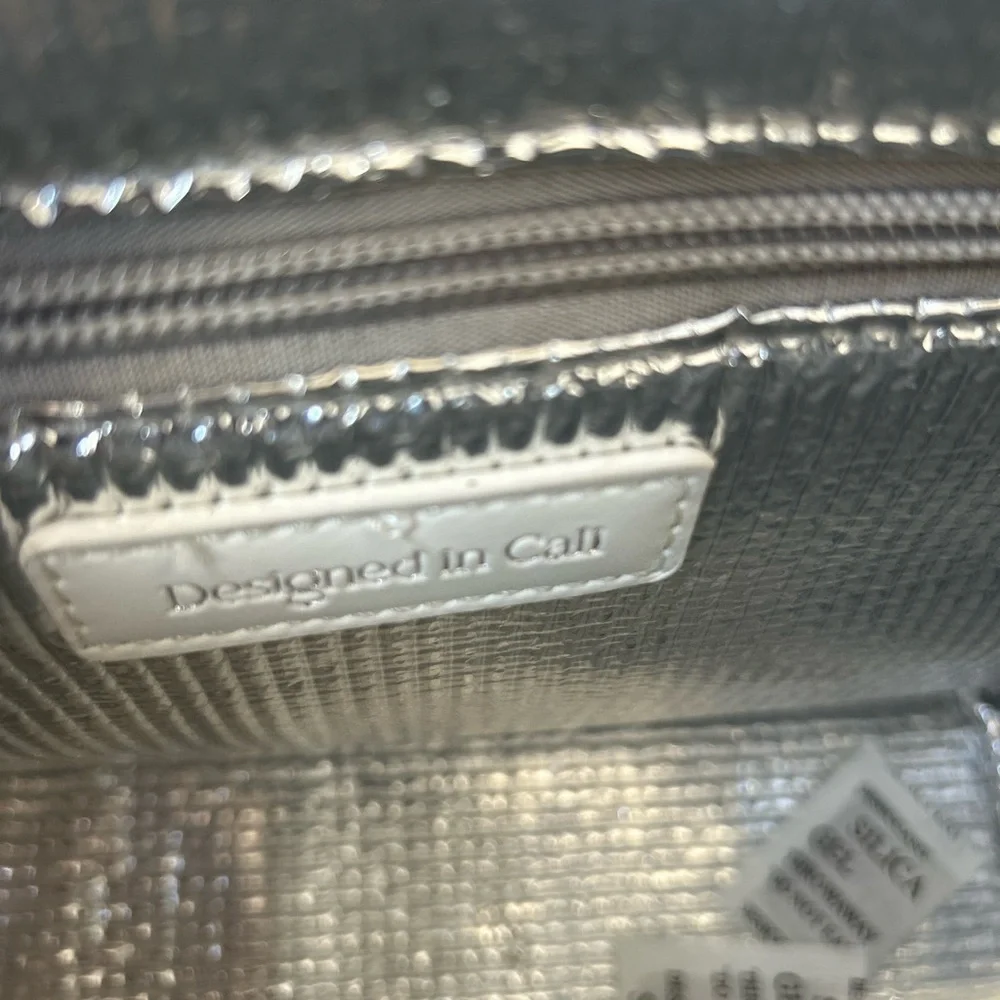 designed by cali PU Leather Holographic Makeup Cosmetic Bag Toiletries Organizer